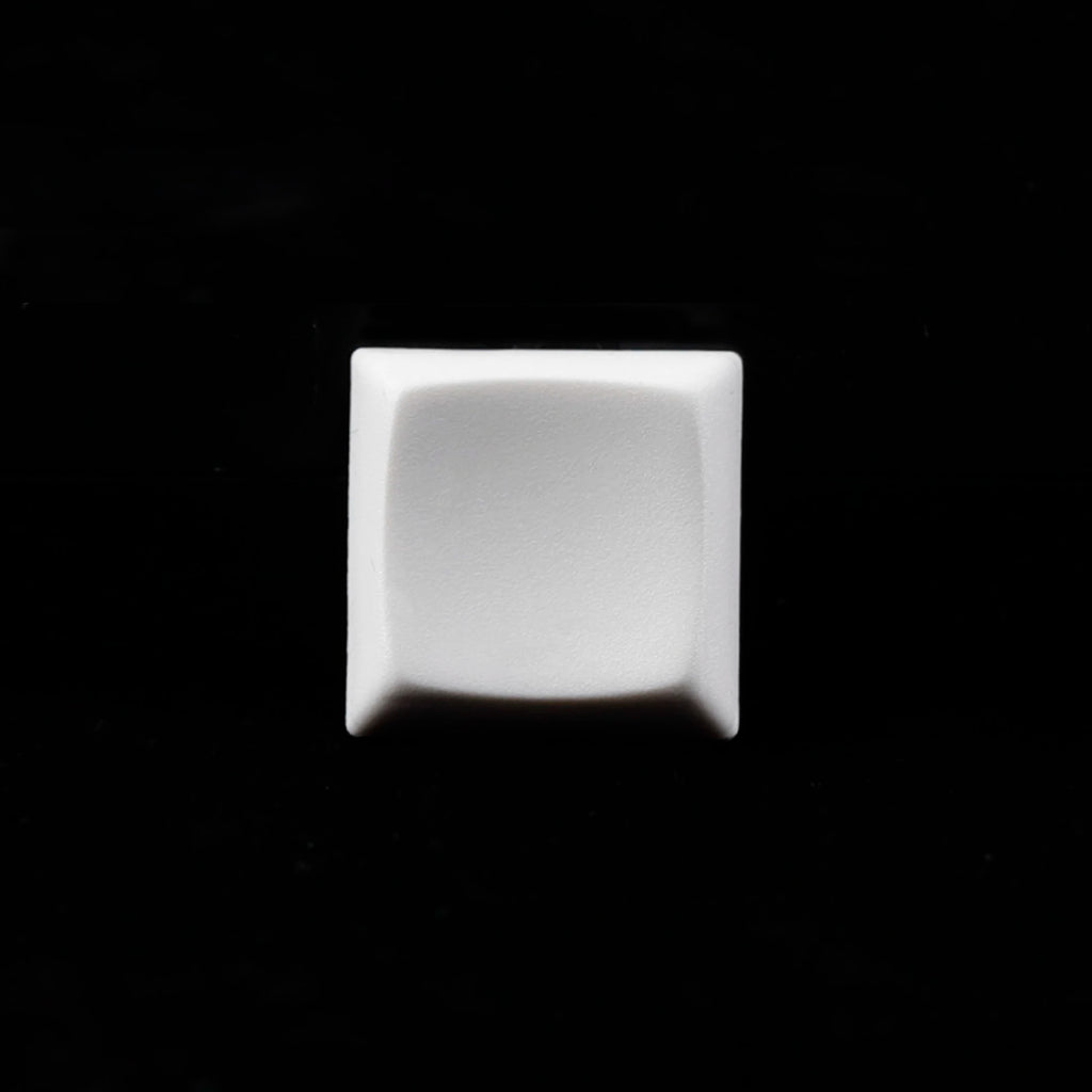 YMDK Square Round 1u Low Profile Blank Black White Keycaps PBT Material DIY for 1350 Switches Mechanical Keyboard