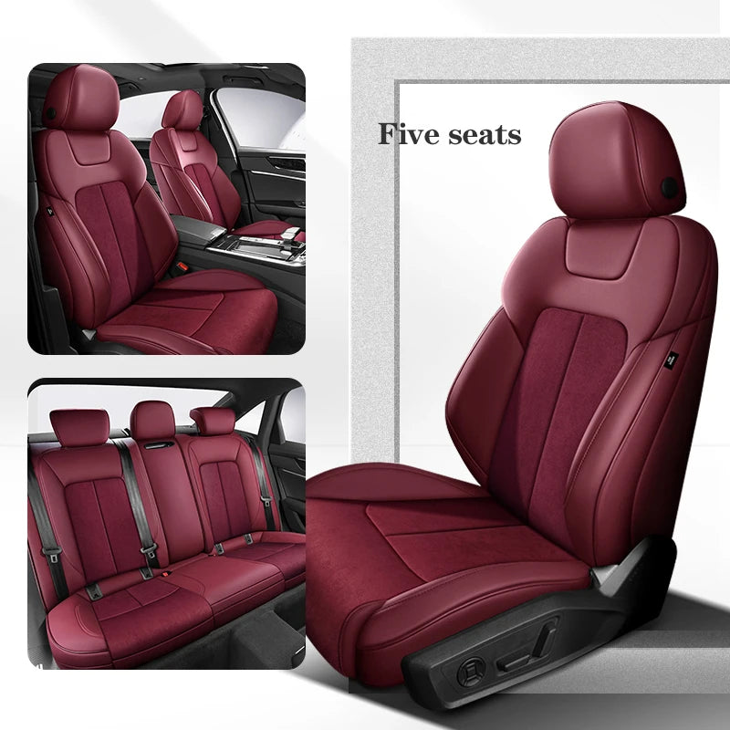 Custom Car Seat Cover 100% For Audi TT MK2 Q7 4L Q5 A7 A6 C7 Avant Auto Accsesories Interior 360 ° Surround Protector