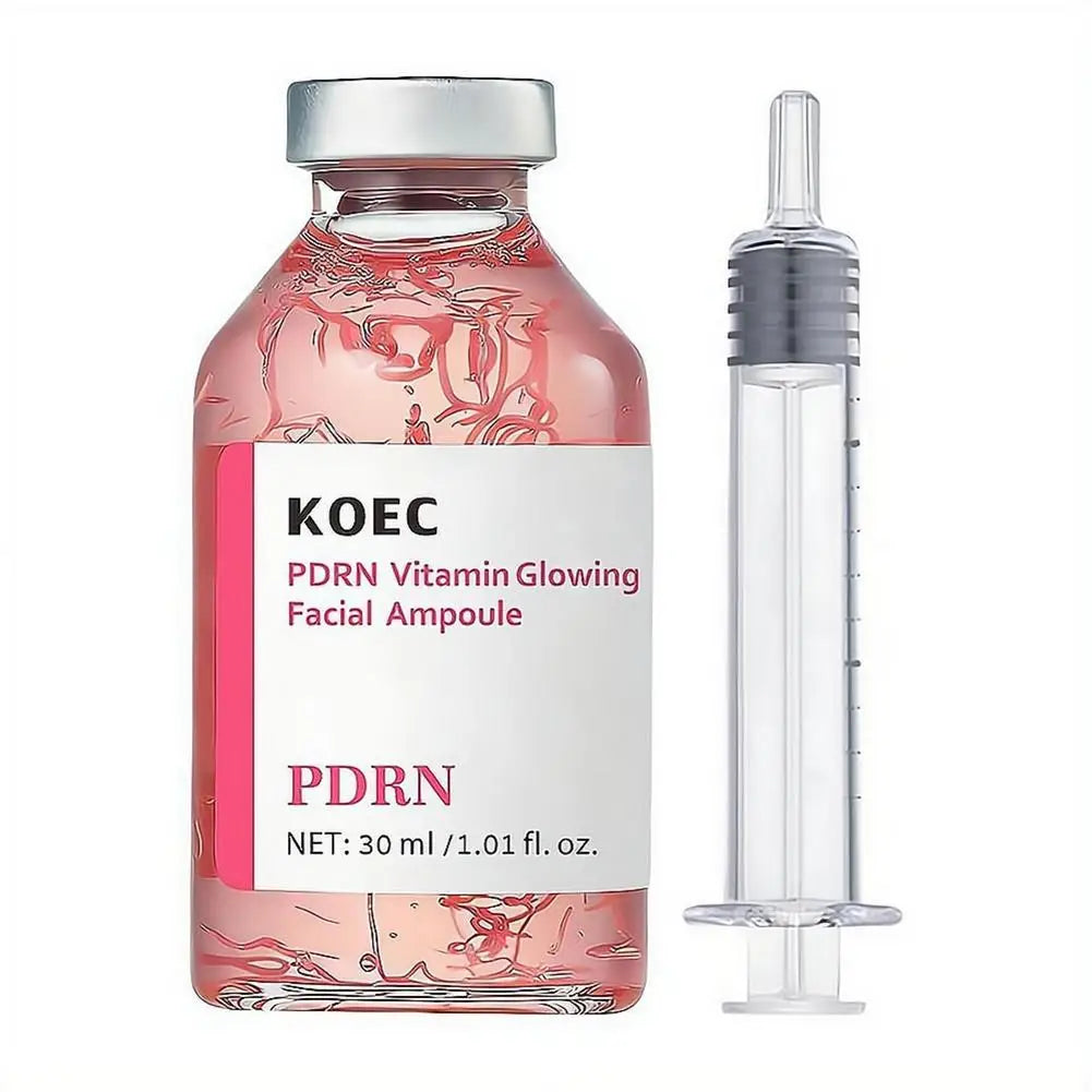 30ml Deep Collagen Silk Peptide Ampoule PDRN Firming Face Serum,Hydrating K-Beauty Essence for Elastic Glowing Skin Care 30/50ml