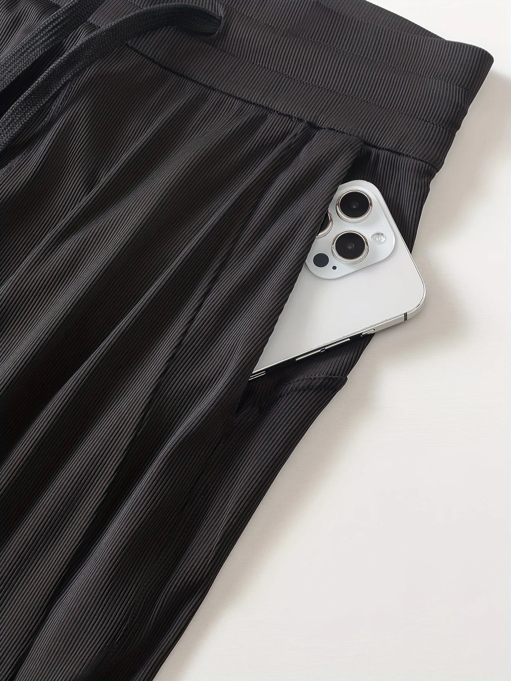 Women's New Naked Feeling Loose Drawstring Straight Pants, Outdoor Sports Long Pants, Mid Waist Slimming Wide Leg Casual Pants