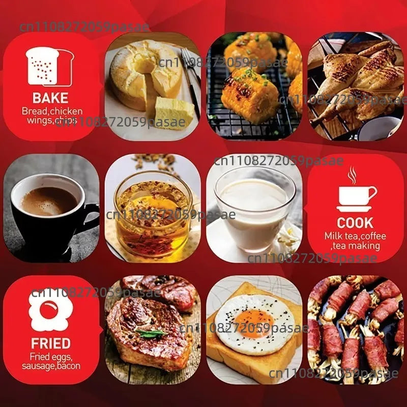 3-in-1 Home Breakfast Machine Bread Machine Coffee Roaster Multifunctional Breakfast Machine