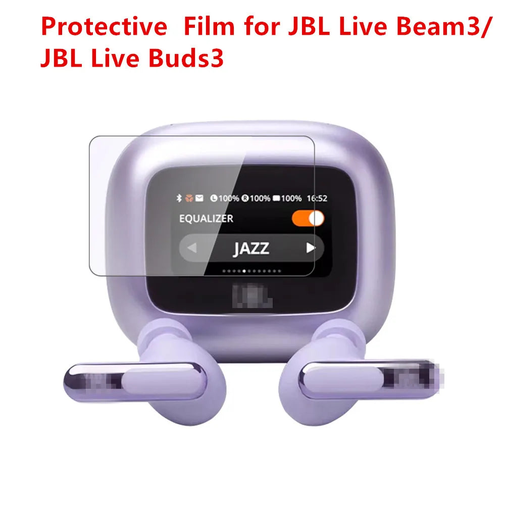 9H High-definition Explosion-proof Soft Film For JBL LIVE BEAM 3/LIVE BUDS3 LCD Screen Intelligent Bluetooth Earphone Film
