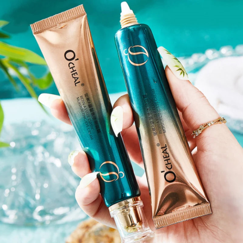 Ouqianya Retinol Eye Cream Moisturizing Firming Dark Circle Care Fine Line Treatment Anti-Wrinkle Daily Use,Under Eye Care