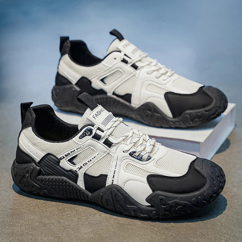 Men's 2026 Summer New Breathable Hiking Sneakers Anti-Slip Wear-Resistant Outdoor Casual Daily Streetwear Footwear in 3 Colors