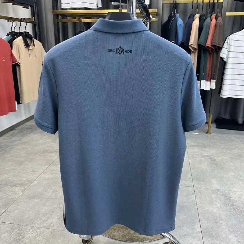 100% pure cotton high-end short sleeve men's polo shirt summer designer luxury brand embroidered Paul T-shirt fashion men's wear