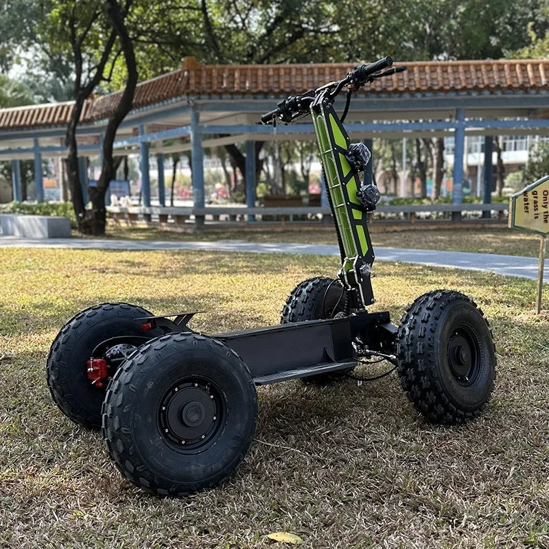 High-Speed Foldable Electric Patrol Car High-Power 200kg Max Load Big Foot Design 20km All-Terrain ATV Four-Wheel Scooter