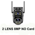6K 12MP ICSEE Wifi Security Camera 3 Lens Dual Screen 8X Zoom Outdoor Waterproof Auto Tracking Human Detect Surveillance Camera