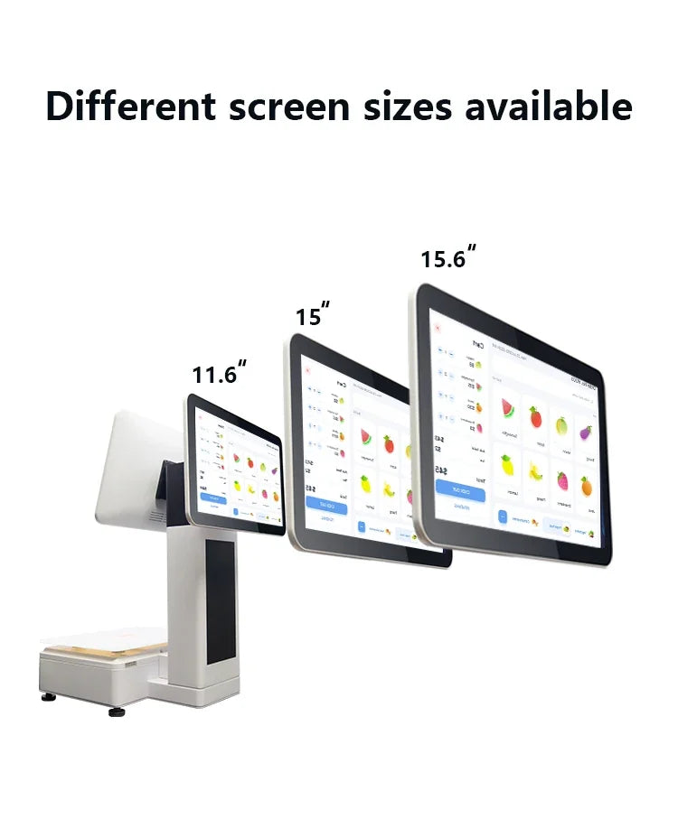 Pos Systems Machines 15.6 Inch Smart Dual Sides Pos Machine All In One Desktop Cash Register Pos Machine For Sale