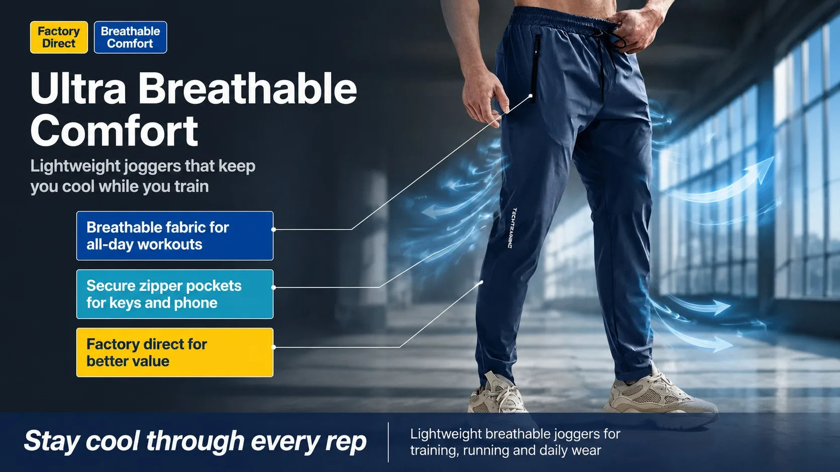Breathable Plus Size Men's Casual Jogger Pants for Men Tracksuit Trousers Quick Dry Straight Elastic Waist Korean Classic Sport