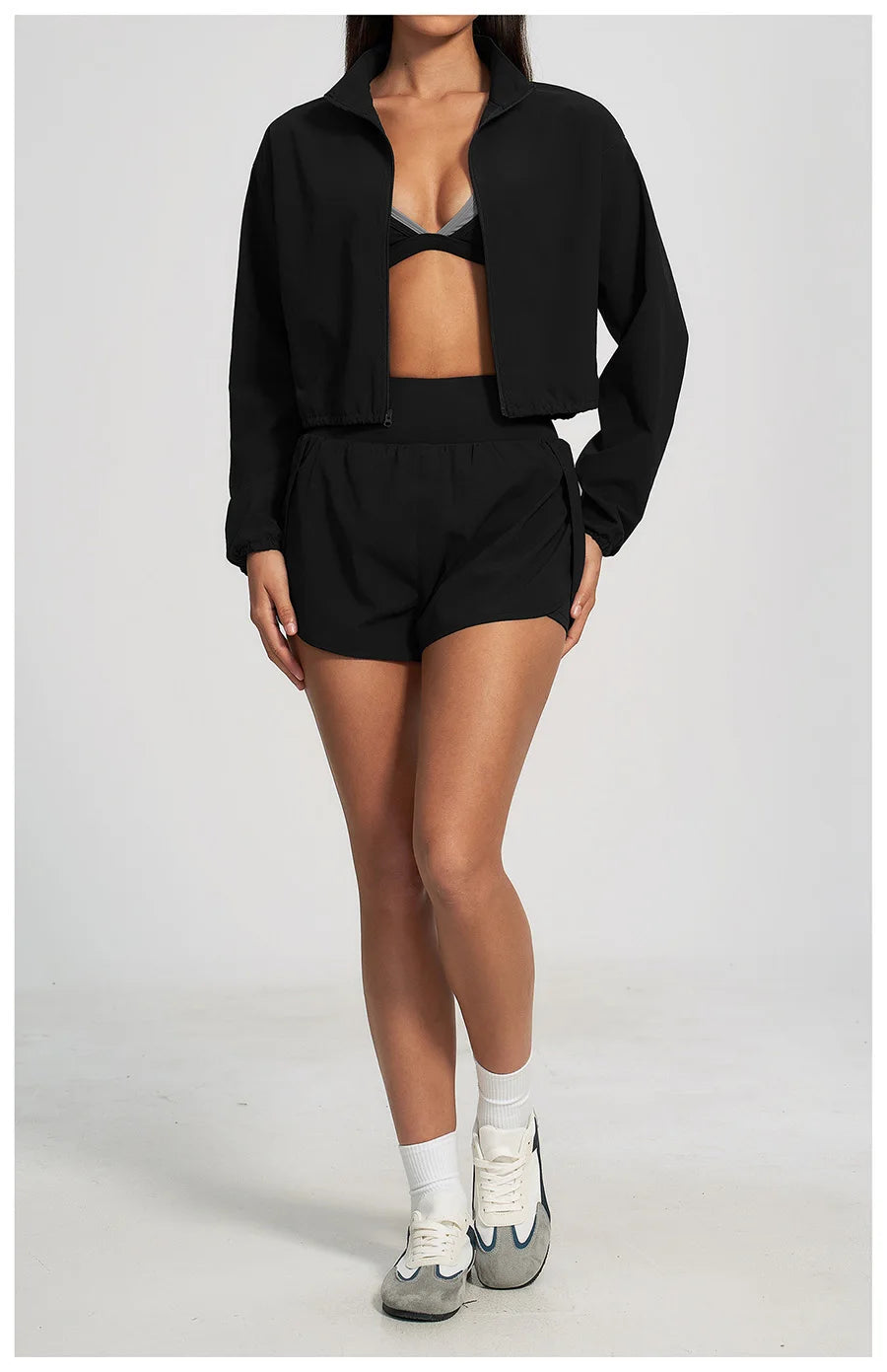 Women Outdoor Running Suit Two Pieces Yoga Set Breathable Quick Dry Fitness Sportswear Workout Clothes Sports Outfit