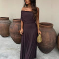 European and American Women's Clothing Tube Top Mesh Stitching Slim Temperament Dress Perspective 2025 Autumn New Models