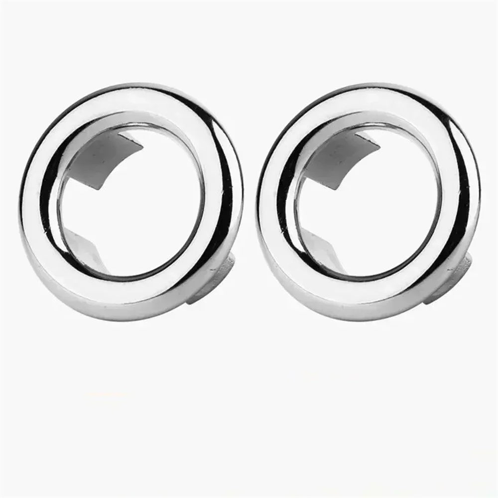 Plastic Wash Basin Overflow Ring Decorative Cover Sink Basin Overflow Plug Spare Part Neatly Designed Sink Overflow Ring