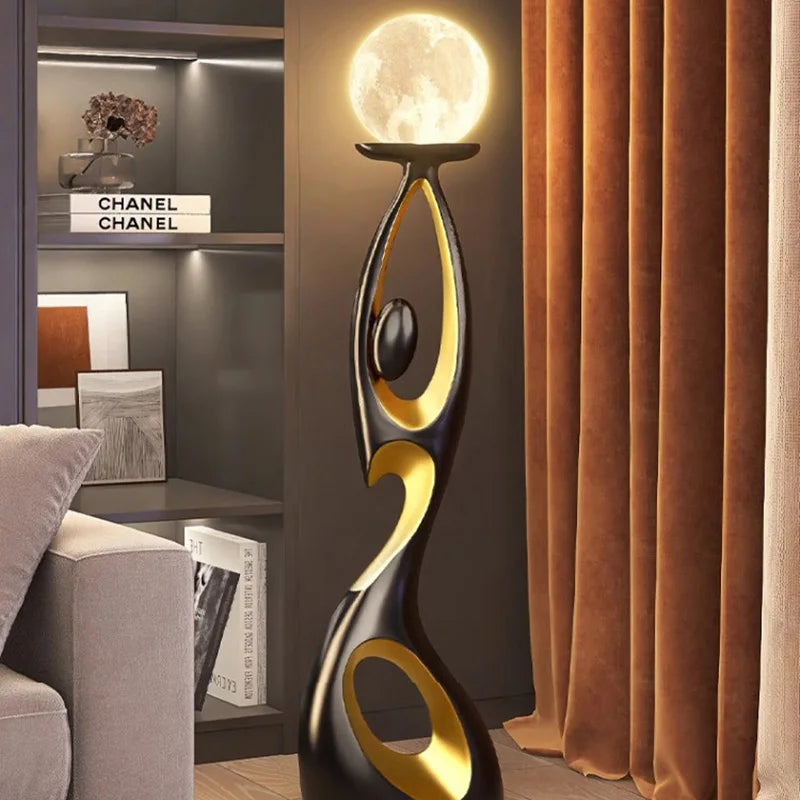 Modern minimalist LED floor lamp, living room, bedroom, study, Nordic Ins style creative remote control dimming vertical lamp, i