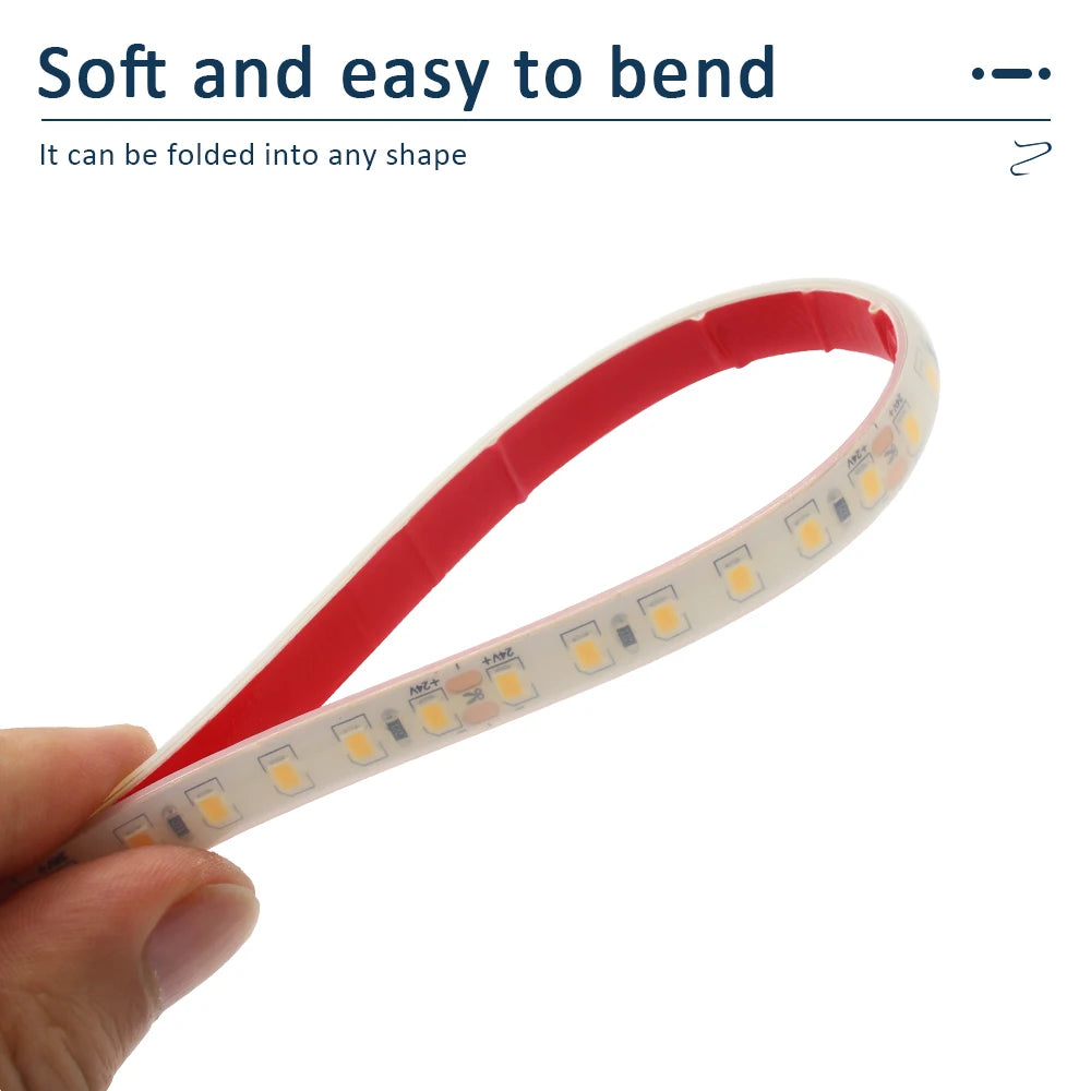 24V LED Strip Light IP68 Waterproof 1M 2M 5M 10M 15M 20M SMD 2835 120LEDs Flexible LED Tape Ribbon Lamp Indoor Outdoor Lighting