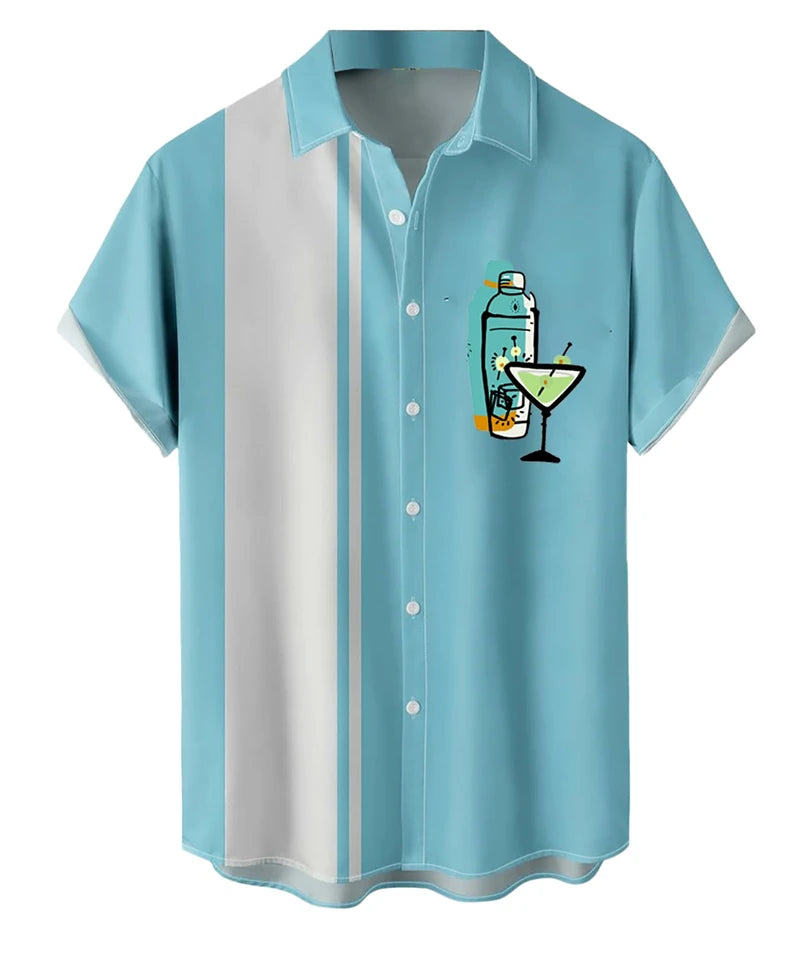 Summer Men's Shirts 3d Print Casual Outdoor Street Short-sleeved Shirts Men Women Loose Comfortable Hawaiian Men's Daily Wear