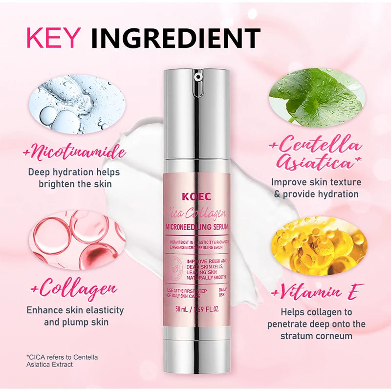 PDRN Centella Asiatica Glow Facial Serum Smooth Skin Soothing Hydrating Essence Deep Nourishing Facial Essence Korean Skincare