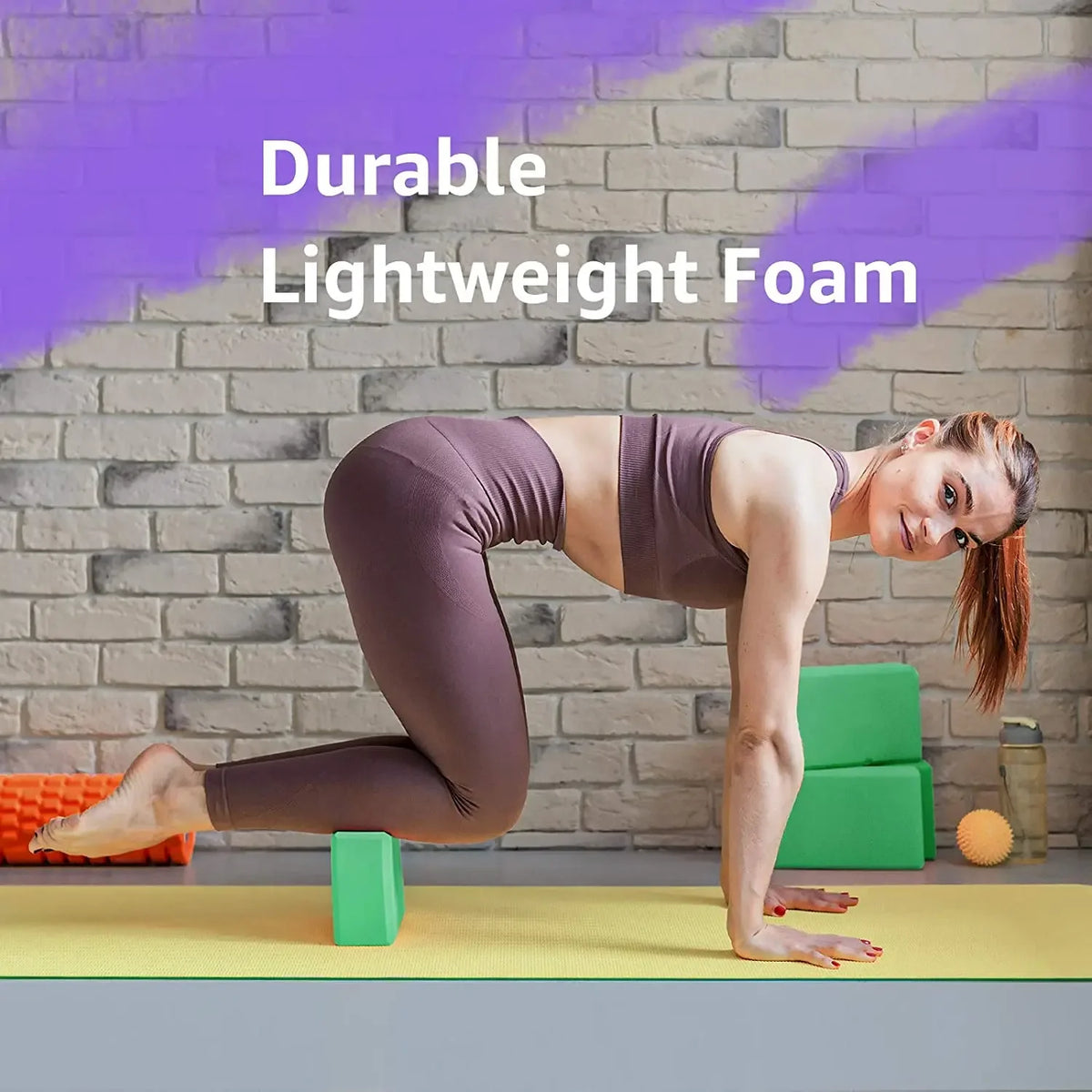 2/1PCS EVA Gym Blocks Foam Brick Training Exercise Fitness Equipment Dance Yoga Auxiliary Tool Stretching Body Shaping