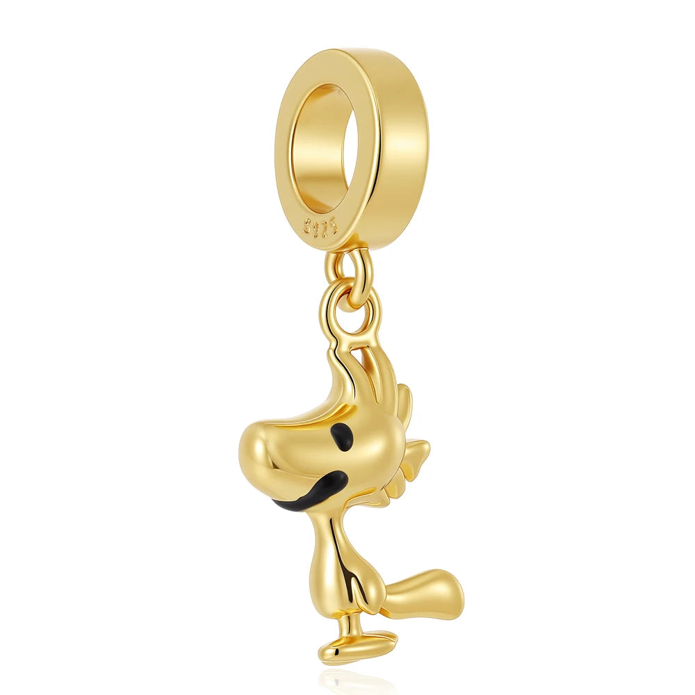 Cartoon 925Silver Balloon Dog, Red House, Watermelon Dog Male and Female Pendant,Fit Bracelet DIY Jewelry for Girls and Children