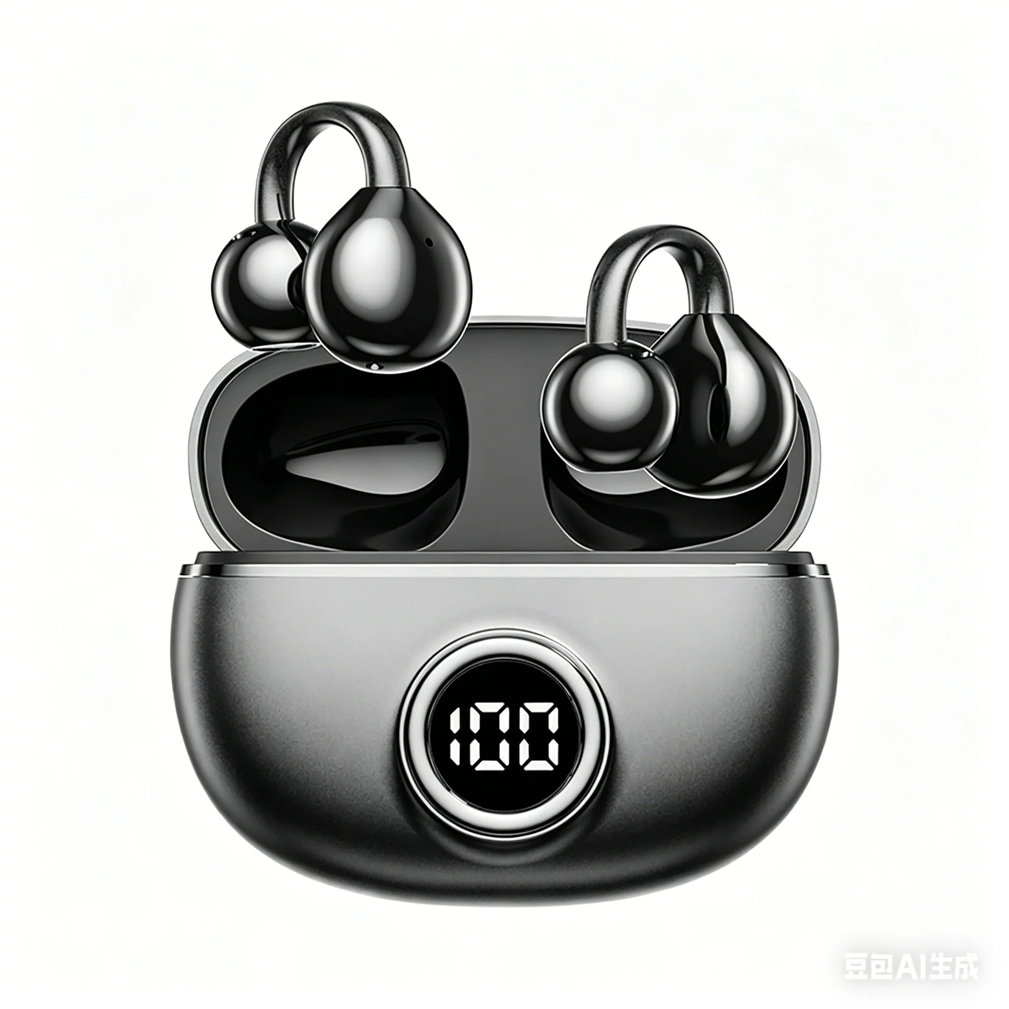 Wireless Clip Headphones Bluetooth Headset Handsfree Noise Canceling Earphones Clip Ear Music Sports Gaming Earplugs With Mic