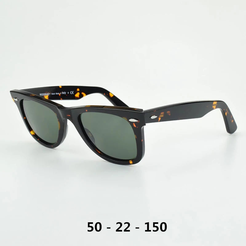 SUN glasses classics Glass lens Acetate sun glasses men Y-2140 Double rivet Design Goggles Elegant Female Square UV sunglass