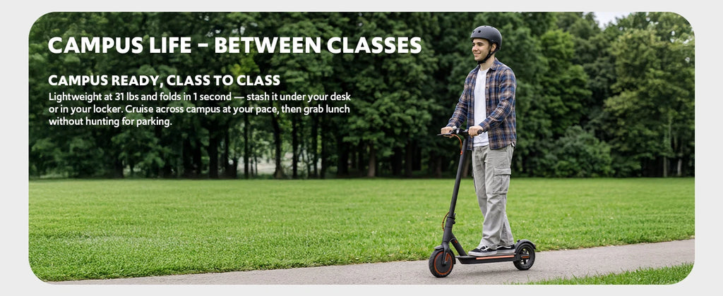 Electric scooters for adults, 8.5" Tire, Max 19 Miles and 19 Mph, 550W Foldable E Scooter with Side Light & APP