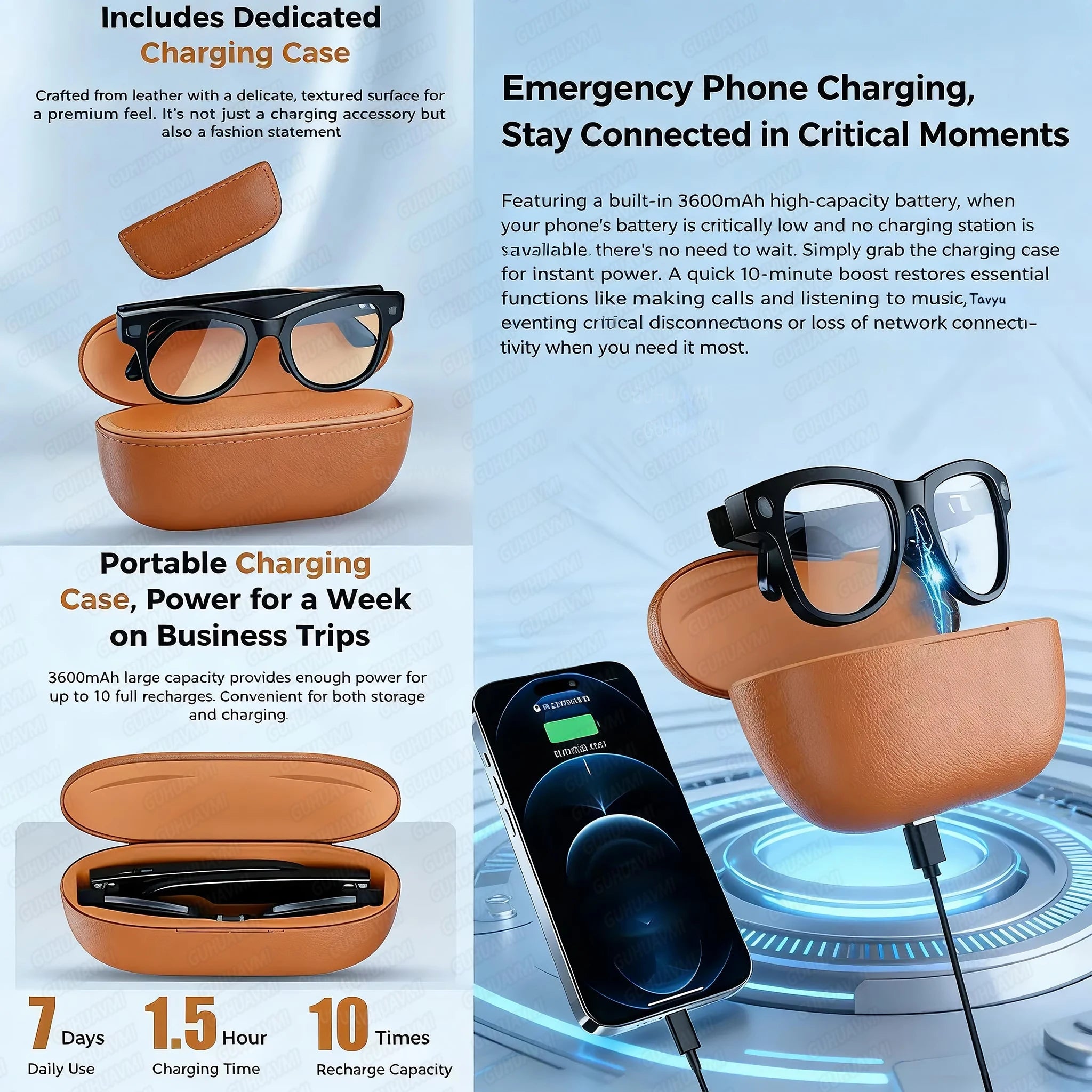 2026 AI Smart Glasses With 8MP Camera AI Voice Contorl Photo Recognition Shooting Video 150+Translation Photochromic Glasses Men