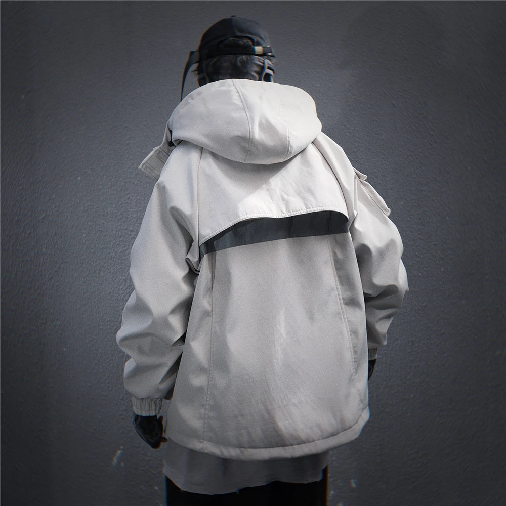 11 BYBB'S DARK 2025 Tactical Jackets Hooded Windbreaker Mens Cargo Function Jacket Fashion Coats Outwear Techwear Streetwear  ﻿