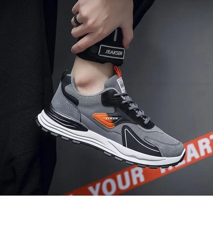 Men Sneakers Brand Breathable Running Shoes Anti-Slip Platform Sport Shoe Male Tenis Masculino Fashion Versatile Mesh