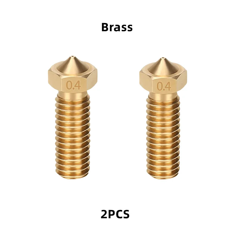 Volcano Nozzle For Artillery Sidewinder X1 & X2 Genius Pro Vyper Kobra Plus, Max 1.75mm Filament M6 Thread Hotend Brass Nozzles