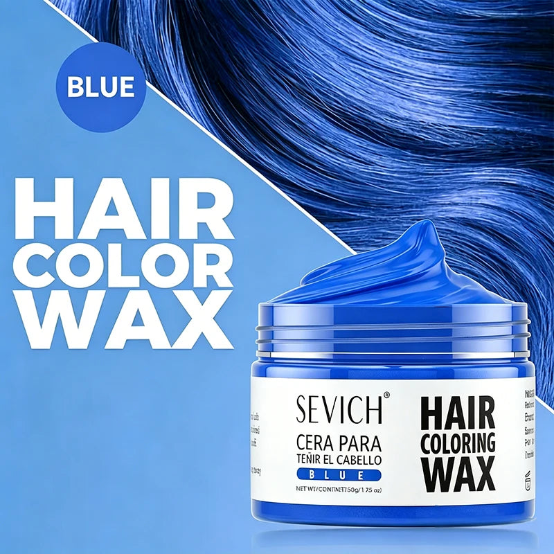 Valentine's Day DIY Hair Dyed Mud Halloween One-Time Hair Coloring Wax Hair Colour Cream for Eyebrow Beards Coloring Styling