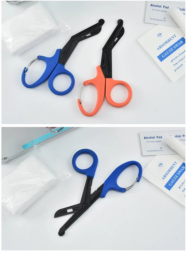 Camping Outdoor  gear tactical rescue Scissor trauma gauze Emergency First Aid Shears Paramedic bandage Medical Scissors Tools