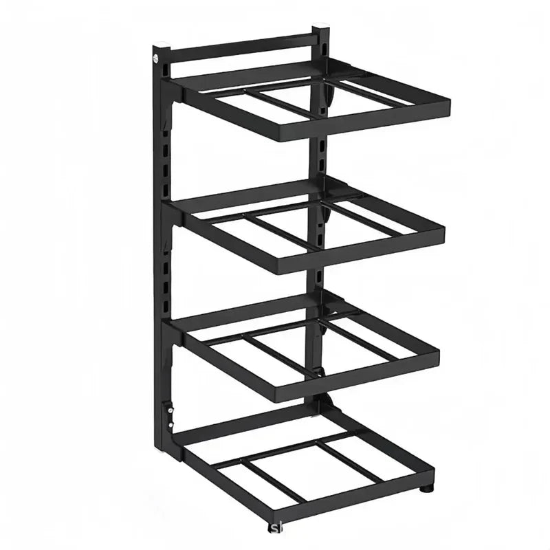 Kitchen Sink Storage Rack Multi-Layer Cooker Storage Rack for Home Stovetop Cabinets Adjustable Pot Rack Pantry Storage