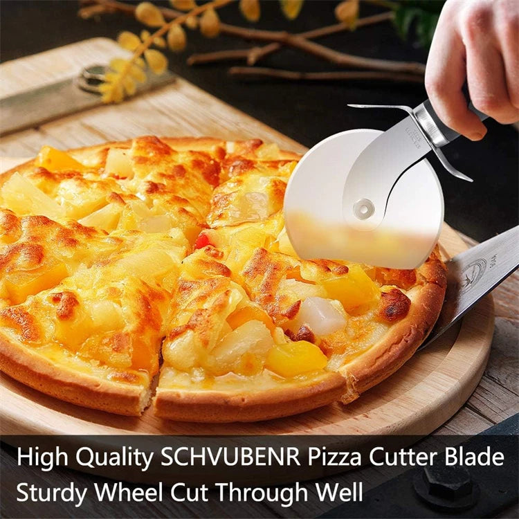Premium Pizza Cutter Stainless Steel Pizza Cutter Wheel Super Sharp Pizza Slicer with Non-Slip Handle Kitchen Gadgets JT542