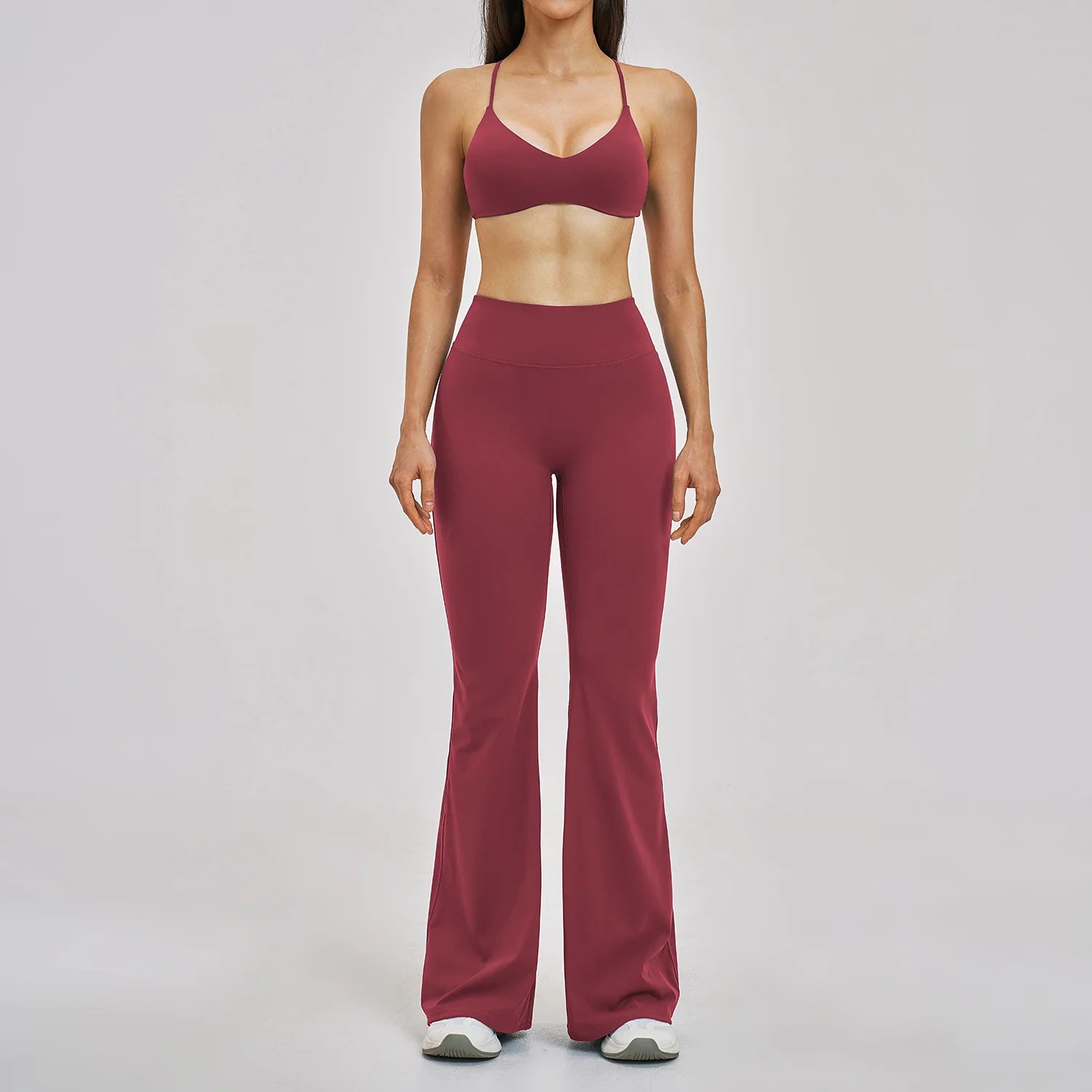 Yoga Set 2PCS Women's Clothes Sports Outfits Fitness Tracksuit Gym Shockproof Workout Clothing Female Fitness Suit Athletic Wear