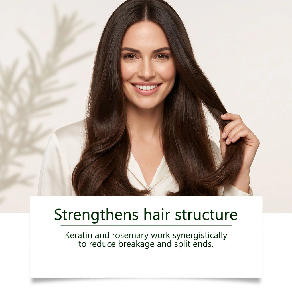 GleamXi Rosemary Hair Hydrolyzed Keratin Conditioner Anti Frizz Repair Split Ends Nourish Dry Damage Hair Smoothing Conditioner