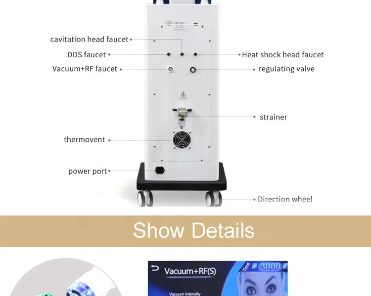 5D Cavitation Fat Burning Cellulite Removal 120K Vacuum Body Slimming Shape Massage Sanding Multifunctional Machine