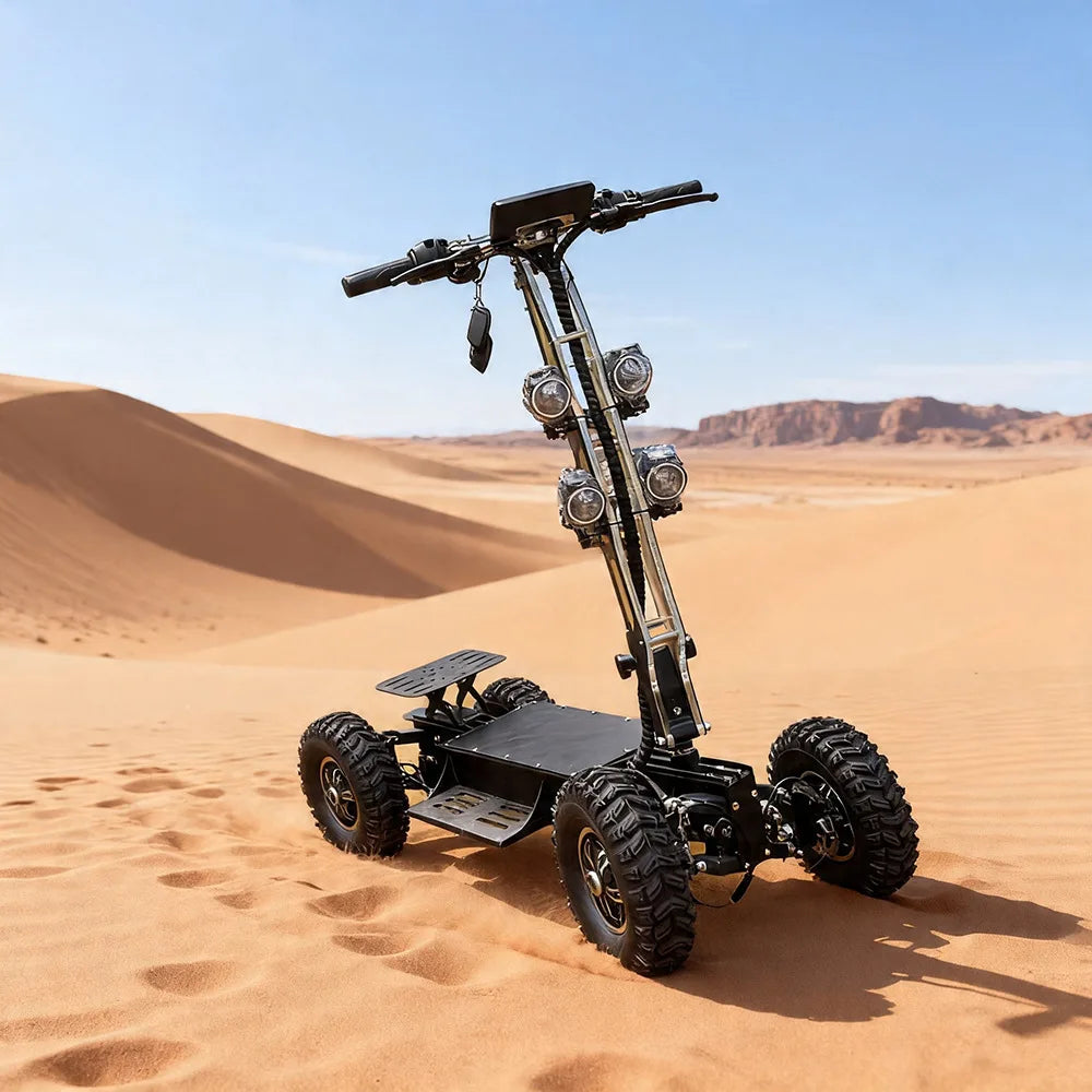 electric scooter high-speed dual-drive four-wheel drive off-road vehicle outdoor military and police patrol vehicle foldable