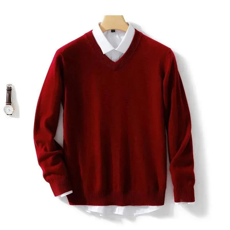 Cashmere Cashmere Sweater Men 2025 Autumn Winter Jersey Jumper Robe Hombre Pull Homme Hiver Pullover Men O-neck Knitted Sweaters