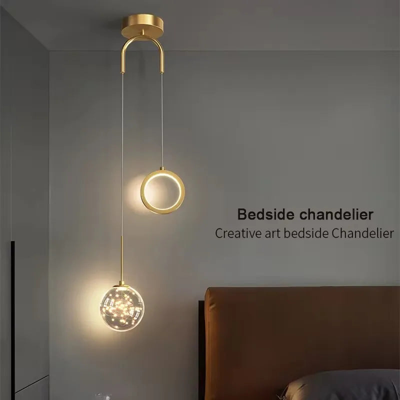 Modern Simplicity LED Pendant Light Indoor Lighting Fixture Living Bedroom Bedside Home Decoration Dining Table Hanging Lamps