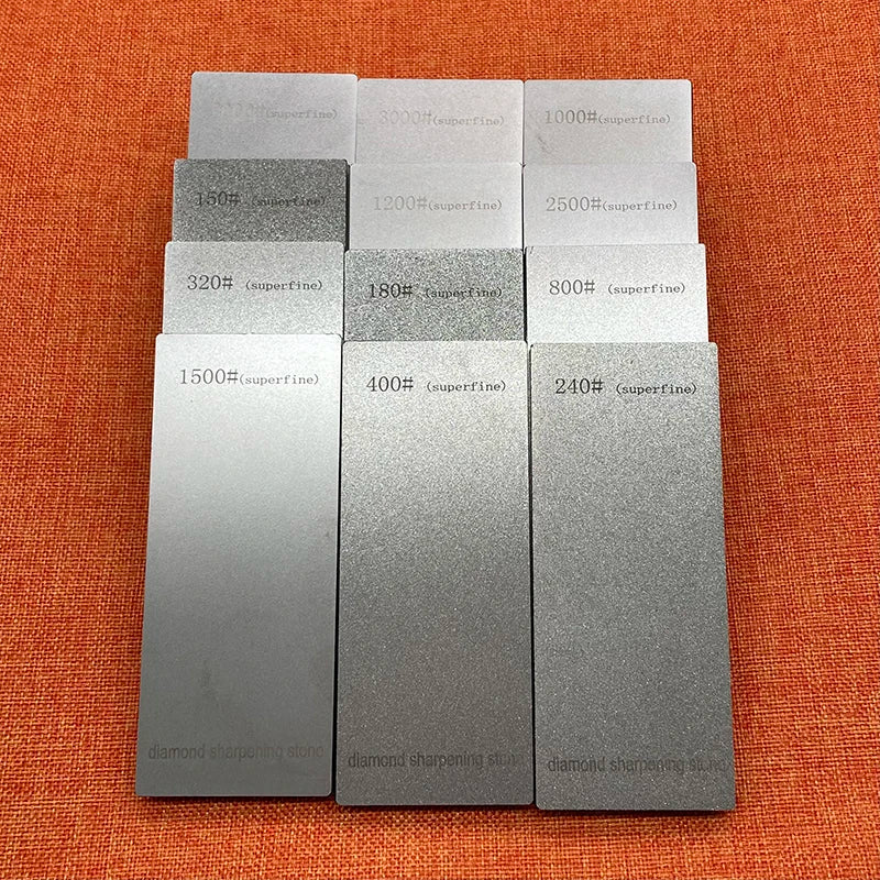 180# 400# 1000# 3000# Diamond Whetstone with Base Home Kitchen Knife Sharpening System Professional Outdoor Sharpener Stone Hot