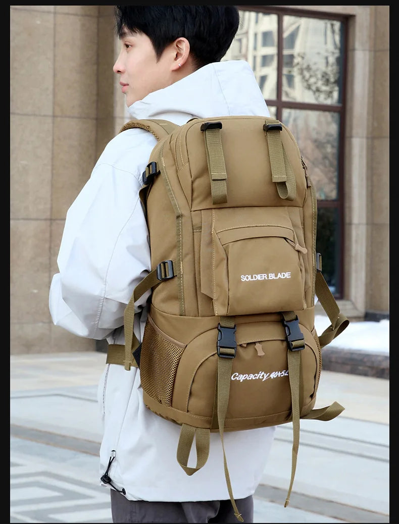 New Hiking Mountaineering Bag 50l Large Capacity Waterproof Ultra Light Outdoor Sports Backpack For Men