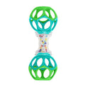 Bright Starts Oball Shaker Rattle Toy for newborns plus: soft textured plastic, vibrant multicolor design, easy-grip spherical