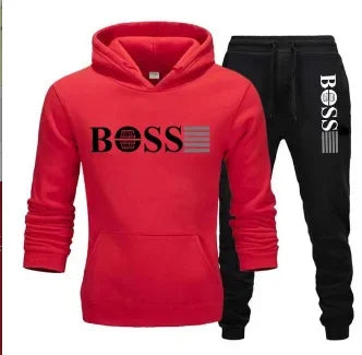 Autumn and winter two-piece sportswear, men and women's casual sportswear, with fashionable hoodie.