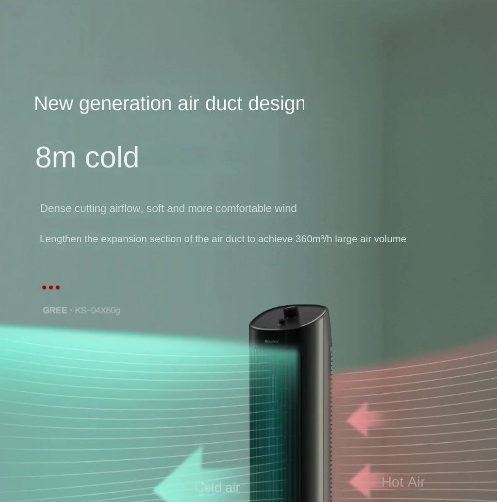 Gree 220V Portable Mini Air Conditioner Fan Household Mobile Tower Water Cooler Fan LYH