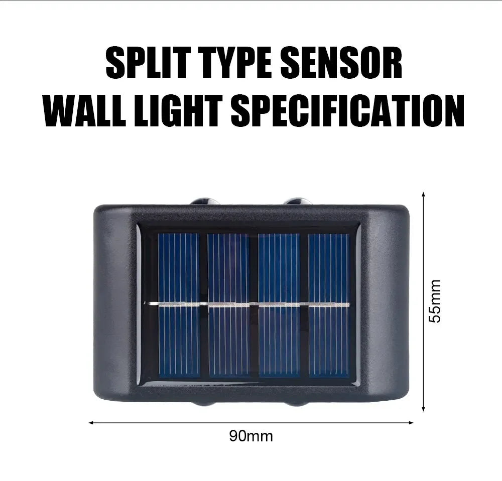 Solar LED Light Outdoor Solar Lighting Lamp Streetlights Exterior Decoration Garland Waterproof Solar Garden Light  Wall Light