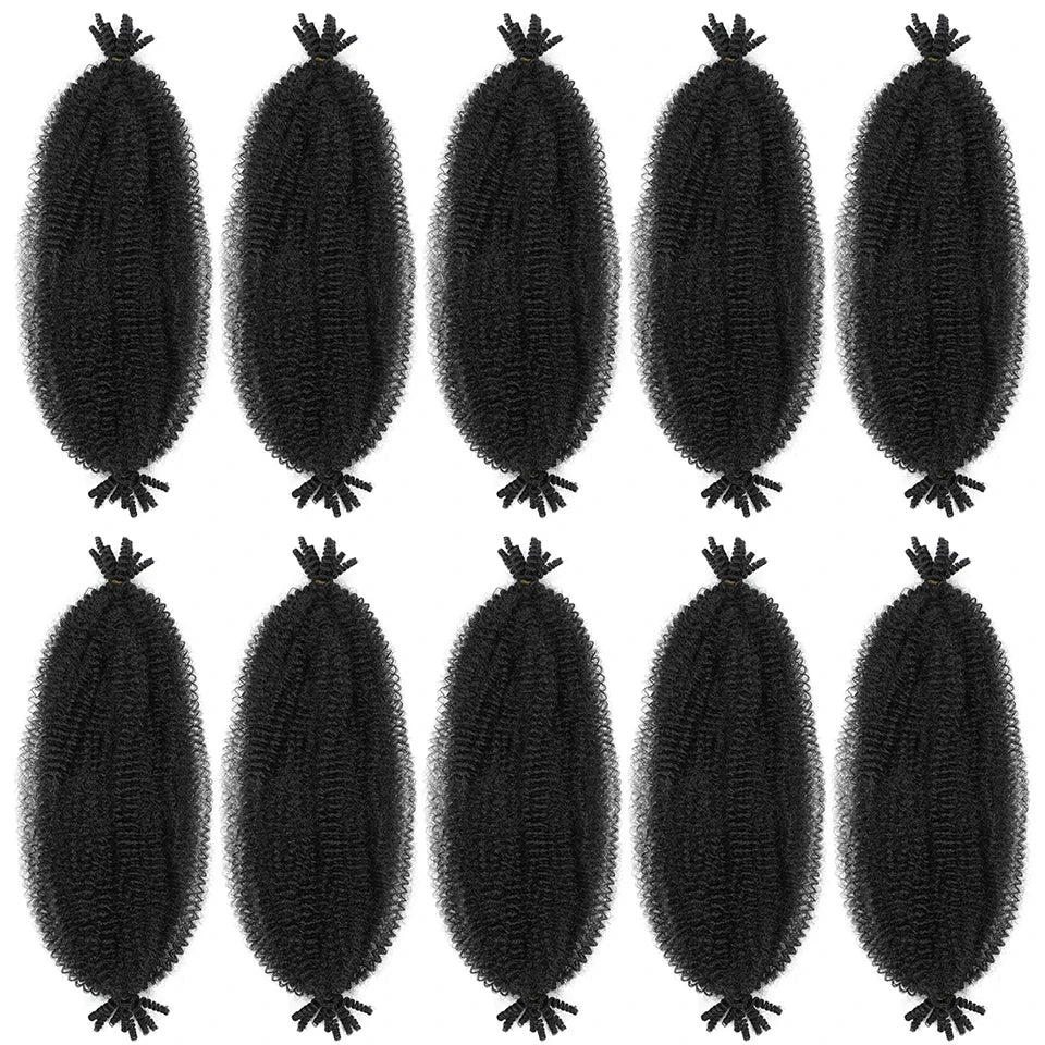 1-8 Packs Afro Twist Hair#4 30 350 12 16 inch Springy Marley Twist Braiding Hair Pre-Separated Kinkys Bulk Hair for Locs Crochet