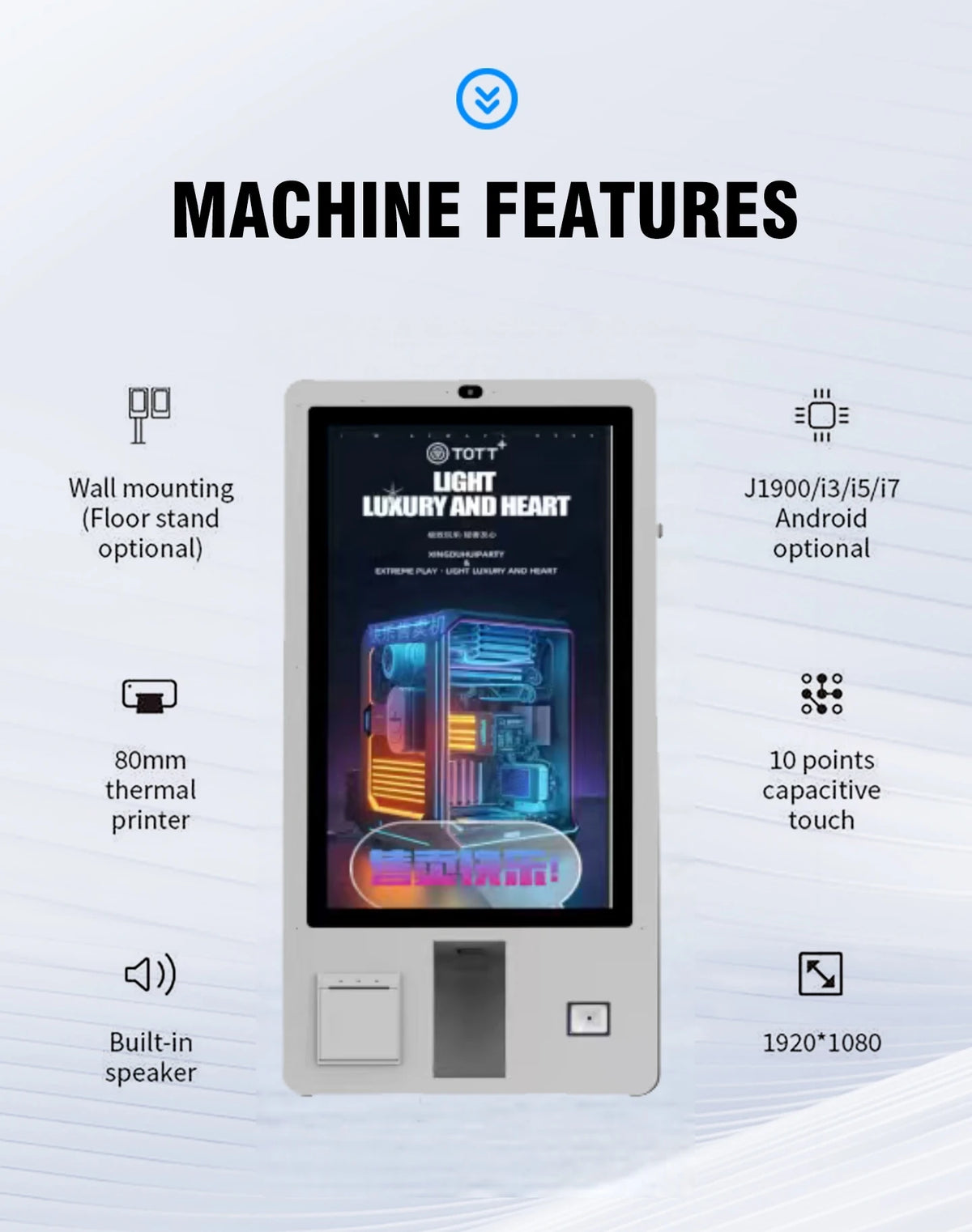 Self Ordering Kiosk Self Order Kiosk Restaurant Waterproof Order Kiosk Pos System Pay Self Service Paymentl Touch Screen