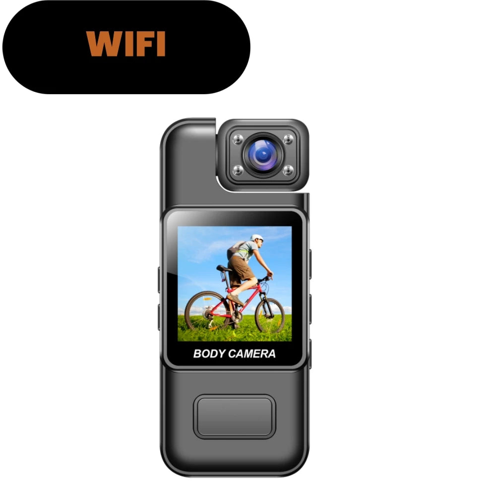 Ultra HD 4K Wifi Camera Digital Video Mini Portable Handheld Law Enforcement Recorder 180° Rotatable Lens Outdoor Sports Camera