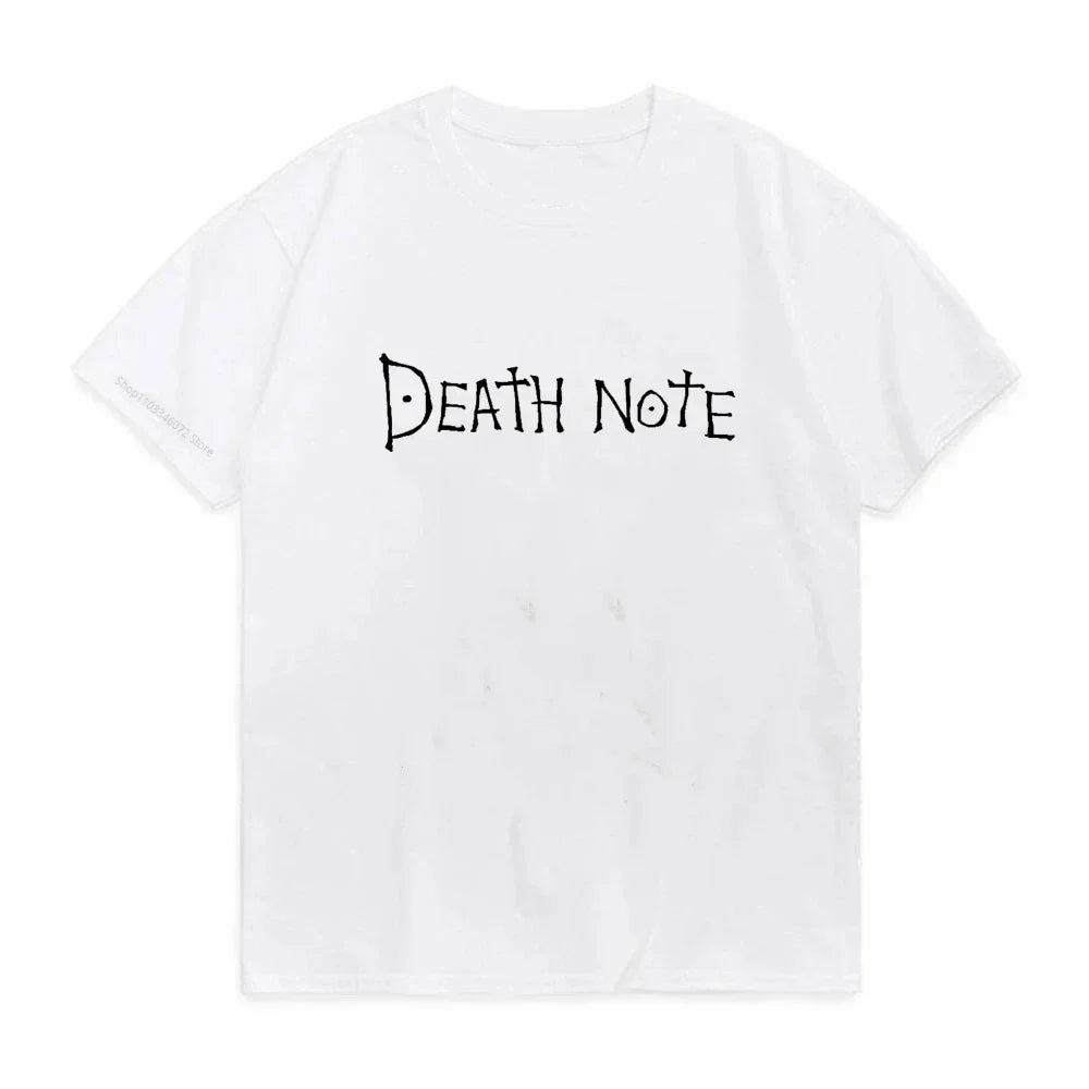 Men Kawaii Cartoon Summer Tops Misa Amane Graphic Tees Japanese Anime T-shirt Death Note T  Harajuku Unisex Pop Y2k Tshirt