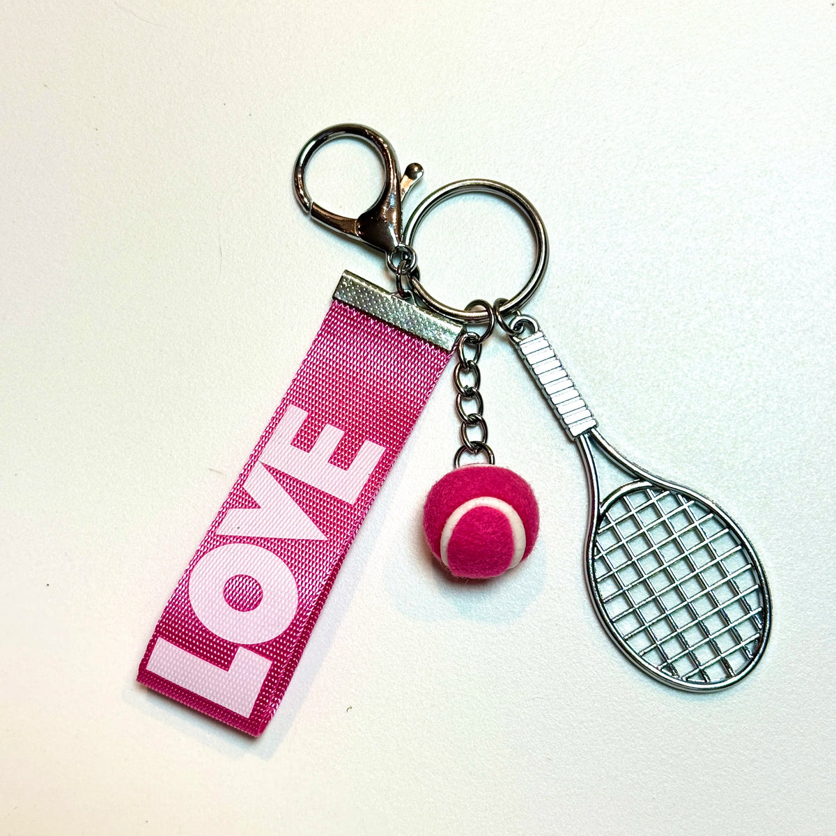 Sports Style Letter Tennis Bag Pendant | Bag Charm | Backpack Ornament | Keychain